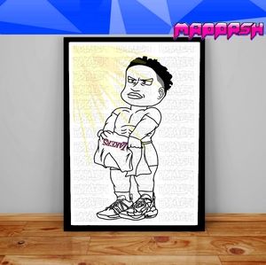 NBA Russell Westbrook Lakers DB Manga Poster